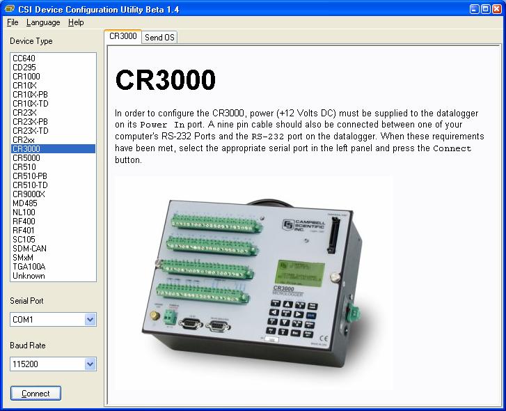CR3000 Overview Some devices may not support the configuration protocol in DevConfig, but do allow configurations to be edited through the terminal emulation screen.