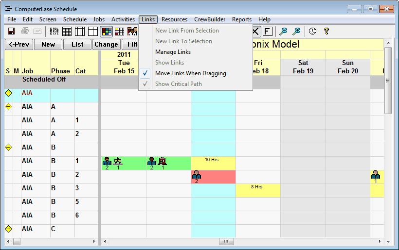Scheduling 85 You may assign resources in hours or fractional hours. The available hours remaining for each resource will show in the resource available dialog.