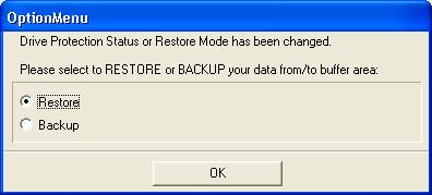 The system will be restored to its original status through select <Restore data> function by right-clicking the Magic Card icon on the Windows taskbar.