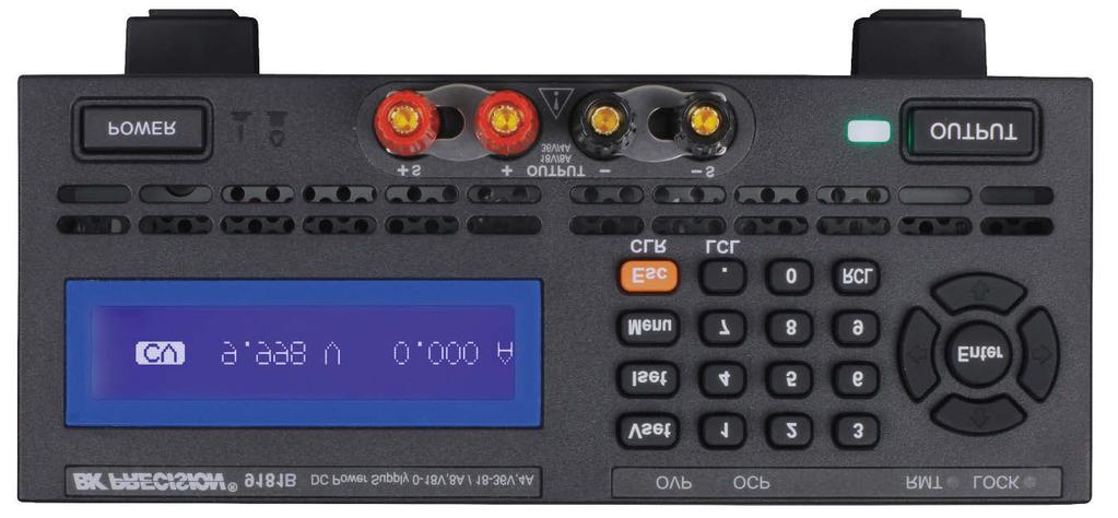 Programmable Dual-Range DC Power Supplies Front panel Direct-entry numeric keypad to set precise voltage and