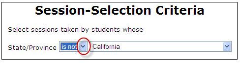 Generating Reports Page 4 of 14 3 Type a descriptive name for your criteria set. Example: Students from the state of California. 4 Select a criteria type from the Add criteria base on drop-down menu.