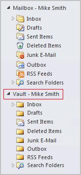 Introducing Veritas Enterprise Vault About Virtual Vault for Outlook users 7 Your administrator can choose whether your Vault Cache stores complete archived items or partial archived items.