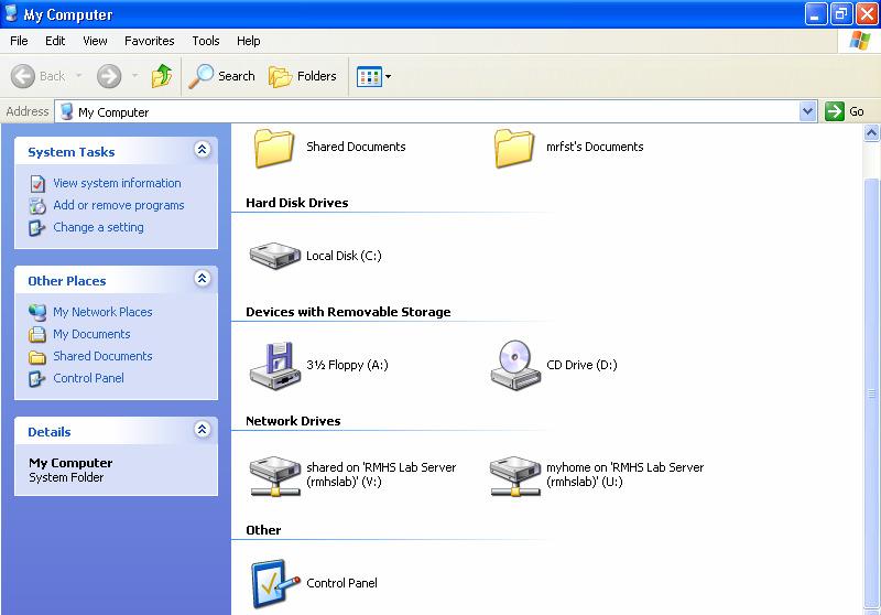 The Windows XP Explorer is an alternate way of viewing information on your computer.