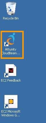 2. Double-click on Attunity CloudBeam Configuration icon to