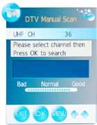 Application Customising the CHANNEL Settings Scan Scan Scan Quit Back Select Use the and buttons to select the CHANNEL menu (as the picture above), press button to enter the menu.