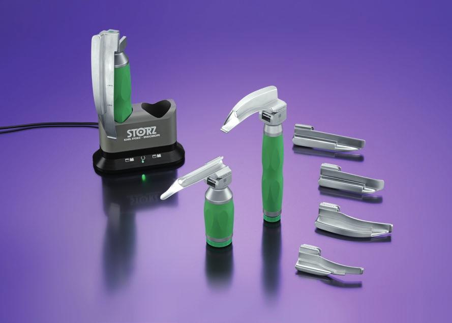 Impressive Brightness! Cold light laryngoscopes for pediatrics and neonatology KARL STORZ offers a wide range of blades in every size.