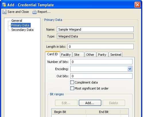 Configuring Credential Templates Chapter 8 Step 4 To do this Enter the Primary Data and Secondary Data settings for the template.