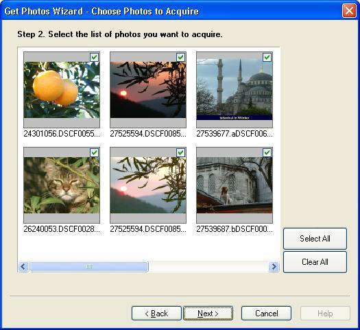 Both your camera and the memory card will appear in the Active list Select Custom Copy