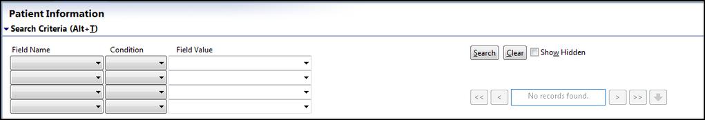 3. Enter the appropriate patient information into the Patient Detail section. Required fields display on the screen in bold type with an asterisk. 4.