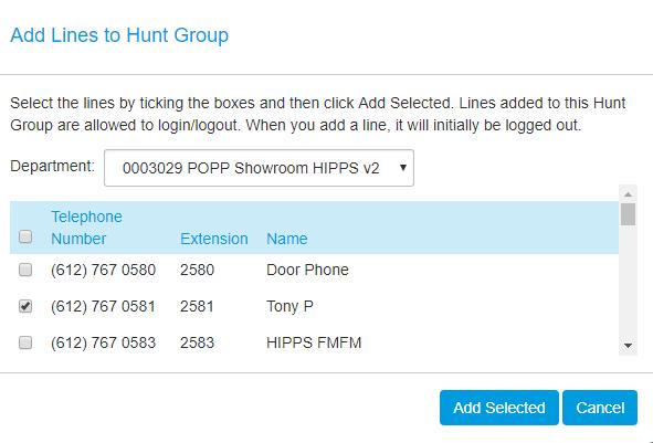 To Add a Line to a MLHG: Note: lines from multiple departments can be part of the same MLHG.
