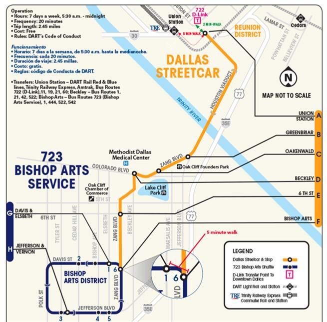 Existing Dallas Streetcar System 1.6-mile Starter Line opened in April 2015 from Union Station to Methodist Dallas Medical Center in Oak Cliff (TIGER grant) 0.