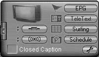 Displays the selected video capture/tv tuner card Displays the currently selected TV channel Displays the current time Playback and Record Displays the current process, e.g.