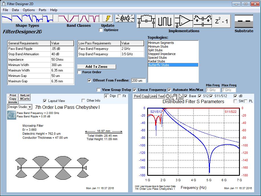CST Design Tools Filter Designer 2D Easy design