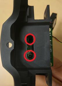 - Remove the three screws from the motor card, two of them are visible once you remove the plastic part