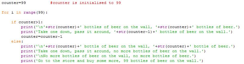 2: 99 bottles of beer