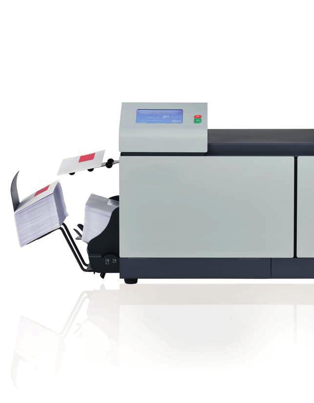 Your mail management partner An easy-to-use desktop folder inserter that can be used to process all your mail The DS-63 is able to quickly and automatically process batch mailings such as invoice