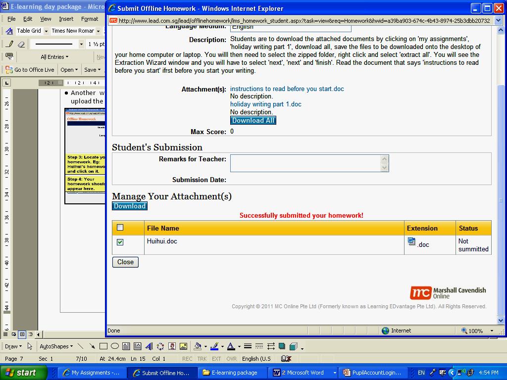 Click on View My Assignments.