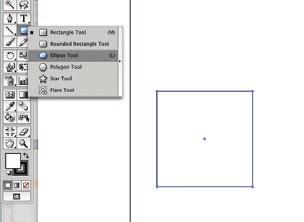 6. Now choose the Ellipse tool from the nested tools under the Rectangle tool. Ellipse is another name for oval.