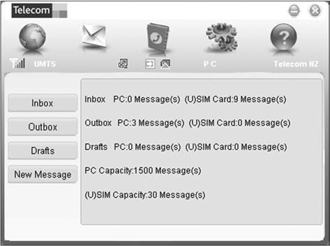 SMS Interface Click the SMS