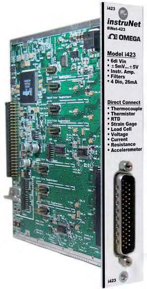 Connect Directly to Common Sensors Data acquisition cards connect directly to thermocouple, thermistor, strain gage, load cell, counter/timer, RTD, voltage, current, resistance and accelerometer.