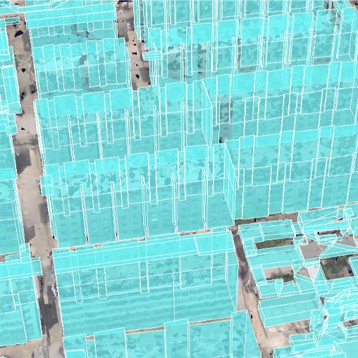 LOD-1 databases are the first step to generate building information in 3D mainly by having simple 3D shape (like rectangular blocks) for all man-made objects in the landscape.