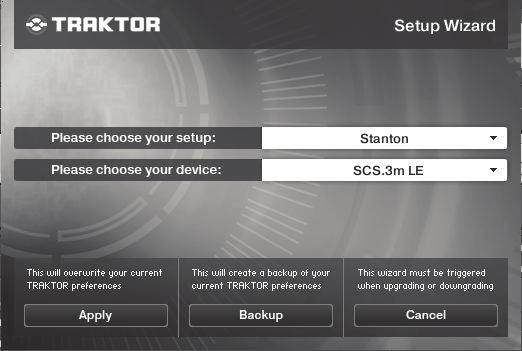 Configuring Traktor LE 4.5 Configuring Traktor LE Because Traktor LE comes bundled with the SCS.3m, it has support built-in and is easy to configure.