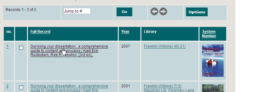 3. Bookmarking resources My Reading Lists works with bookmarks that you create from online sources, such as library catalogue records, ejournals, and webpages.