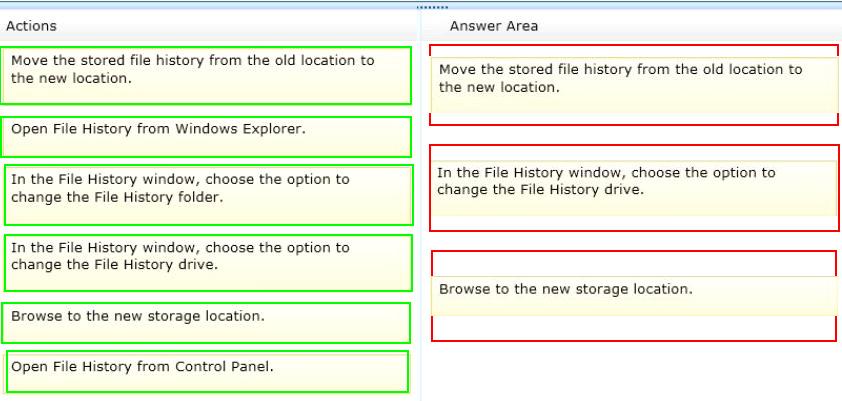 You need to move the File History storage location to another drive.