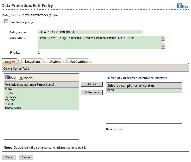 Trend Micro PortalProtect 2.1 Administrator s Guide Edit a Data Protection Policy (SharePoint 2013/MOSS 2010/WSS 4.0) This section describes the steps required to edit a Data Protection policy.