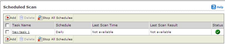 Trend Micro PortalProtect 2.1 Administrator s Guide Configuring a Scheduled Scan This section explains the steps required to configure a scheduled scan. To enable or disable a scheduled scan: 1.