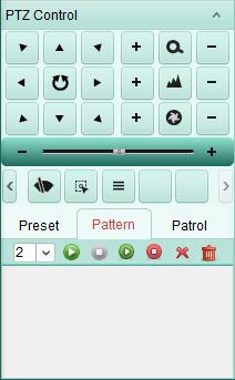 Click to stop and save the pattern recording. 5. Click the icon to call the pattern. To stop calling the pattern, click. 6. (Optional) You can click to delete the selected pattern.