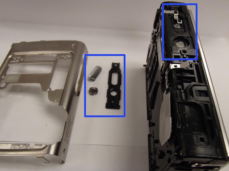 Rotate the interior front plate outwards until the front