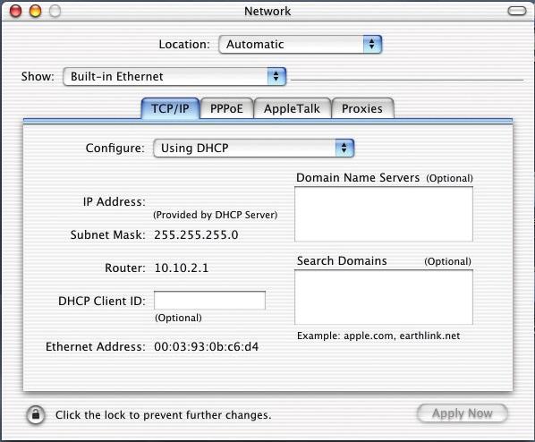 Select Network (1) from the System Preferences menu. 3.