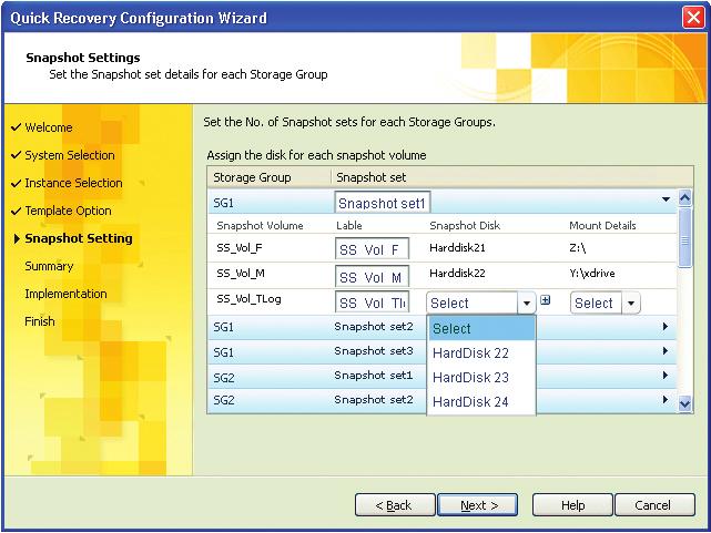 Along with these quick recovery wizards, entire workflows and configuration wizards are also available for other solutions in the Symantec Solutions Configuration Center.