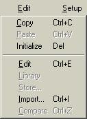Edit Copy Copies the selected voice to the clipboard. If nothing is selected, this item is grayed out. Paste Copies the voice from the clipboard to Plug-in Board Editor.