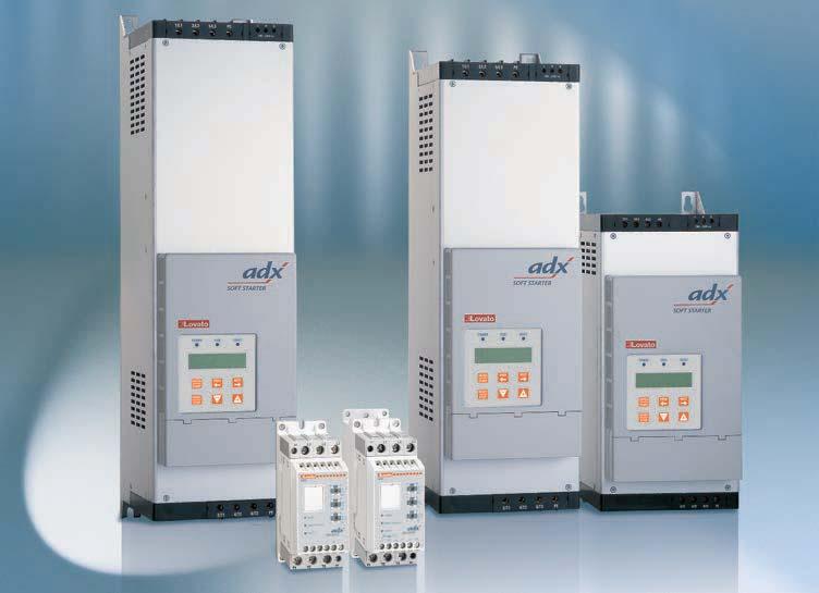 SOFT STARTERS 12A to 1200A starter ratings Standard and severe duty types Internal bypass contactor up to 24A rating Torque ramp starting Total motor protection incorporated Clock calendar Digital