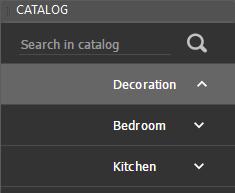 4.4 Inserting Decorations To insert a decoration article, simply click the desired article and you can place it in any position in the room. 4.