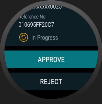 Approve/Reject Transaction Android 6.