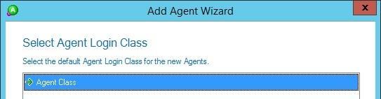 Follow the Add Agent Wizard in the subsequent screens to configure a corresponding entry