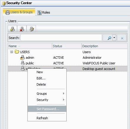 Select Security Center in the Administration drop-down menu, as shown in the following image. 2.