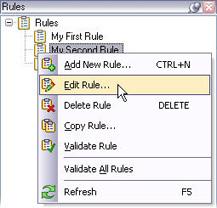 Management Client depending on your needs. Example when selecting Edit Rule... The wizard Manage Rule opens. 3. In the wizard, rename and/or change the rule as required. If you selected Copy Rule.