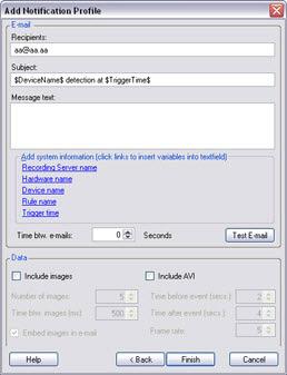 Management Client 5. If you want send a test e-mail notification to the specified recipients, click Test E-mail. 6.