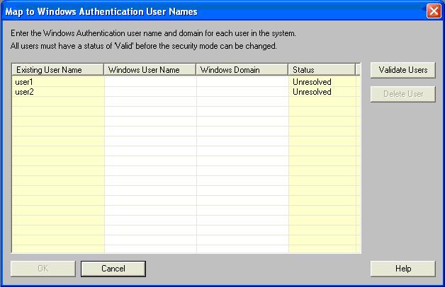 Setting Up the Application / 4-49 2. In the Security Mode field, select the Windows Authentication option. See Supervisor Dialog Box, page 4-36. 3. Click OK.