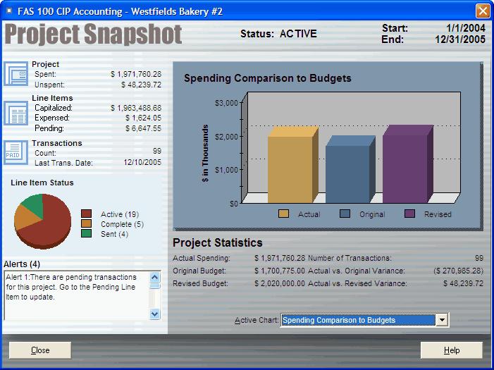 Working with Projects / 5-17 2. Select Project/Snapshot from the menu bar. The system displays the Project Snapshot dialog box. For more information, see Project Snapshot Dialog Box, page 5-17.