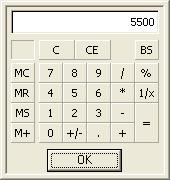 2-42 / FAS 100 CIP Accounting Accessing a Calculator You can easily access a calculator for numeric fields.