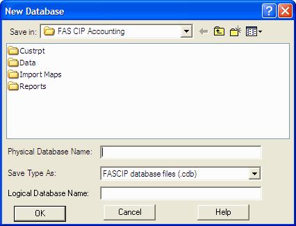 Setting Up the Application / 4-5 2. Click the New Database button. For more information, see Database List Manager Dialog Box, page 5-25. The system displays the New Database dialog box. 3.