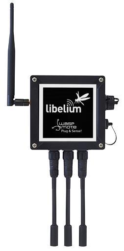 Libelium provides sensor technology for Smart Cities Waspmote (sensor hub): horizontal approach (+100 sensors, +20 wireless protocols) Meshlium (internet gateway): connects
