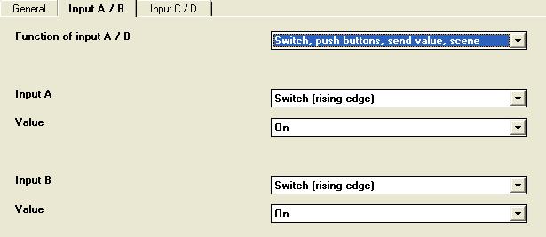 1.2.1.1. : Switch (rising edge): n On / Switch, 1 Bit CRTU The switching telegrams are sent via the group address