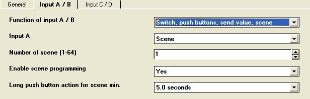 n 8-bit value Value, The parameterised 8-bit integer value (EIS 6) is sent via the group address which Value on short push button 0-255 action (0 255) Value on long push button 0-255 action (0 255)