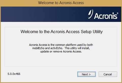 2 Upgrading In this section Upgrading from Acronis Access to a newer version... 18 Upgrading from mobilecho 4.5 or earlier... 19 Upgrading from activecho 2.7 or earlier.